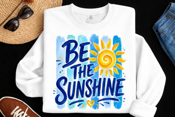 Be the Sunshine: A Positive Summer Tee Design for Uplifting Projects
