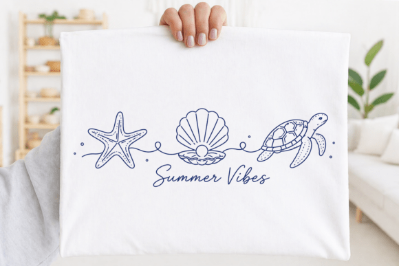 Capturing Coastal Elegance: The Summer Vibes Minimal Design
