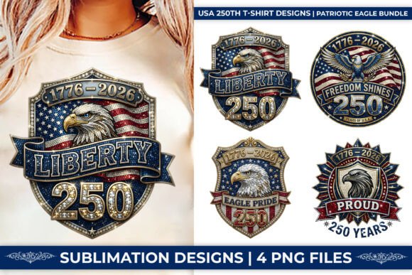 Celebrate 250 Years: Patriotic Eagle PNG for Design