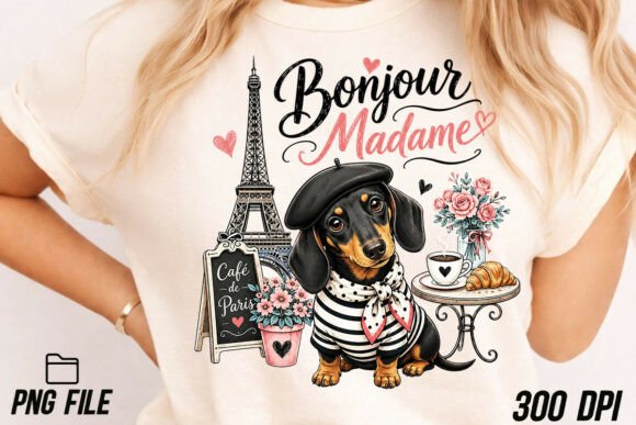 Charming Dachshund French PNG: A Designer's Delight