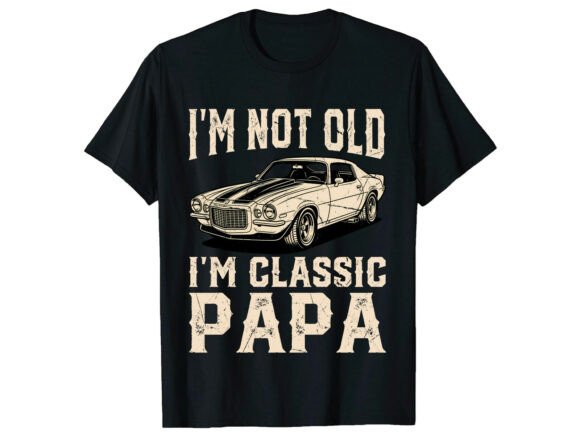 Classic Papa Car Father's Day T-Shirt: A Design Asset Review