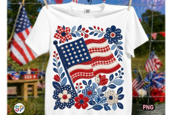 Floral Patchwork 4th of July USA Flag: A Designer's Guide