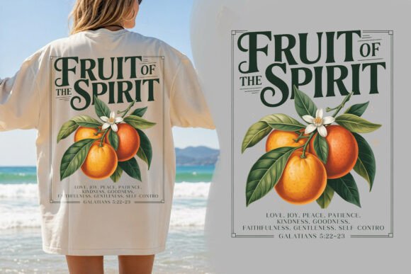 Fruit of the Spirit Citrus Tee: A Design Asset for Faith-Based Branding
