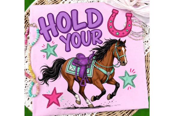 Hold Your Horses PNG: A Trendy Design Asset