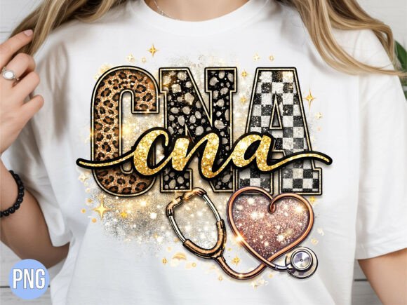 Leopard Glitter CNA Heart PNG: A Dynamic Design Asset