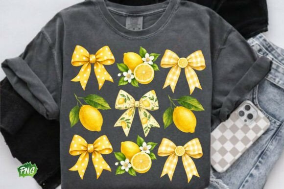 Retro Lemon Coquette Bow Png: Elevate Your Creative Projects